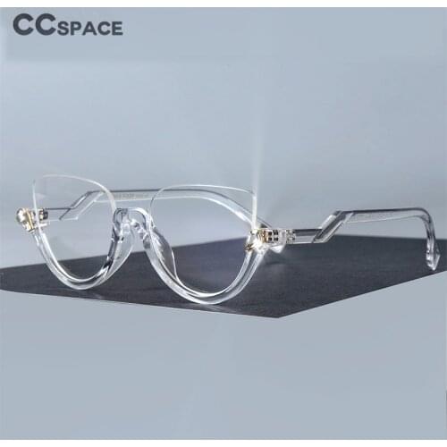 Diamonds Half Frame Glasses Frames Men Women Optical Fashion Computer Glasses 45159
