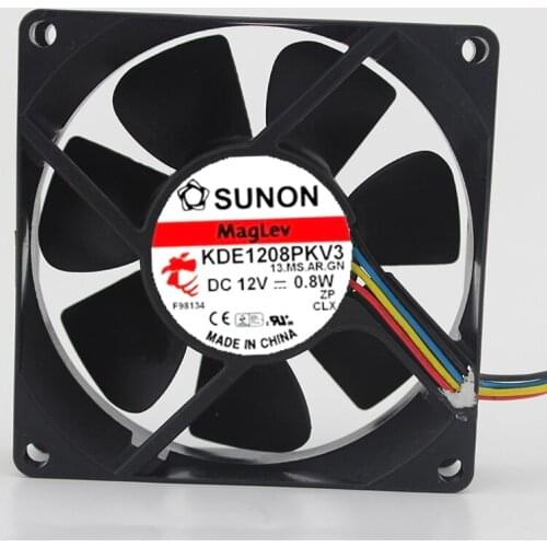 Original / KDE1208PKV1 12V 0.8W 8CM 8020 3-wire cooling fan