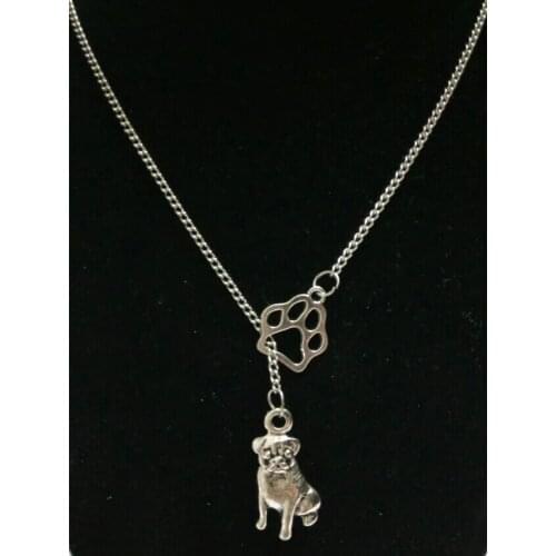 Alloy cat/dog paw Pendant Necklace Vintage Mixed cute dog Choker Collar Slidable Necklace Charm Pendant Jewelry-113