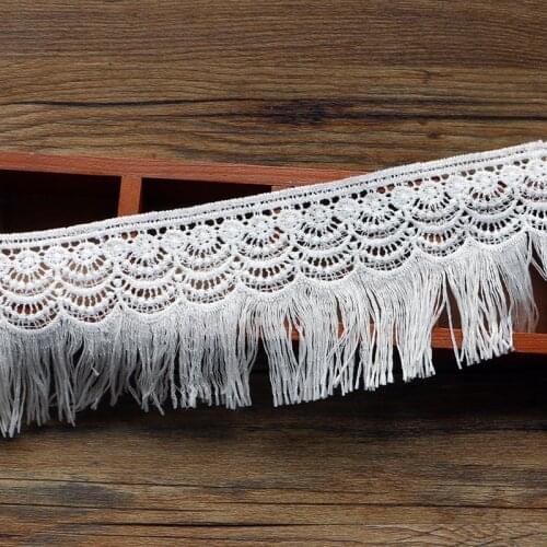 2yard / white tassel package exquisite lace accessories water soluble lace width 9cm