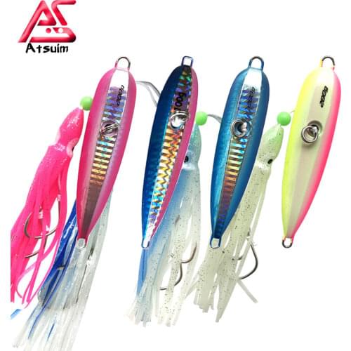 AS Inchiku Slow Jig 80g100g120g150g200g250g Bottom Pesca Seabass Bait Luminous Fishing Lures Metal Octopus Skirt Squid Angler