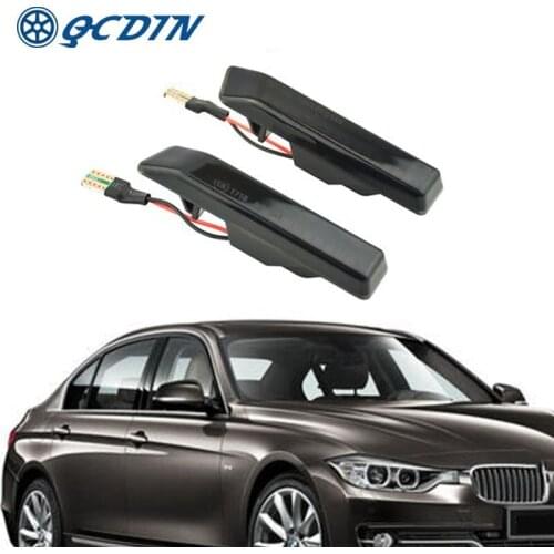 QCDIN For BMW 3 Series E36 LED Side Marker Light Turn Signal Light Side Signal Light For BMW LCI M3 1997-1999 X5 E53 2000-2006