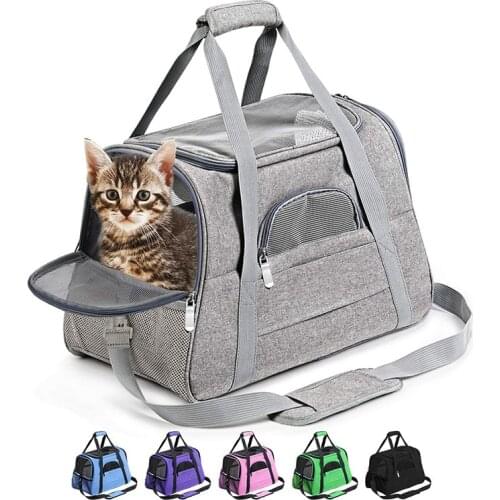 Dog Carrier Backpack Cat Small Dogs Transport Bag Pet Carrying Box Travel Breathable Pets Handbag Car Cat Backpack