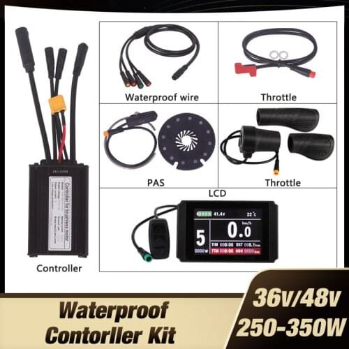 Waterproof Connector 250W 14A Controller LCD8H PAS Throttle Brake