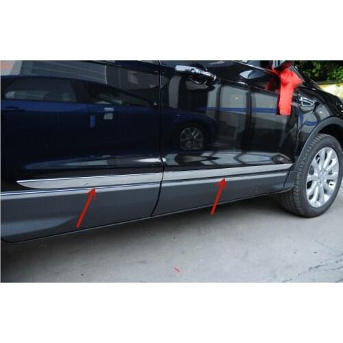 High-quality stainless steel body decorative strip anti-scratch protection car styling For Ford Kuga 2013-2016