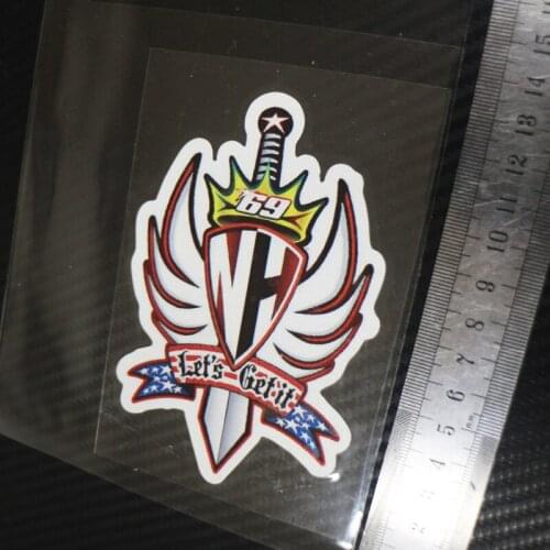 1PCS moto GP Styling Sticker Nicky 69 KID LETS GET IT Reflective sticker