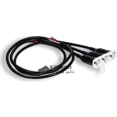 1pcs Motorcycle Switch Controls Attached Button Modification Accessories With LED Light Universal Nondestructive Installation