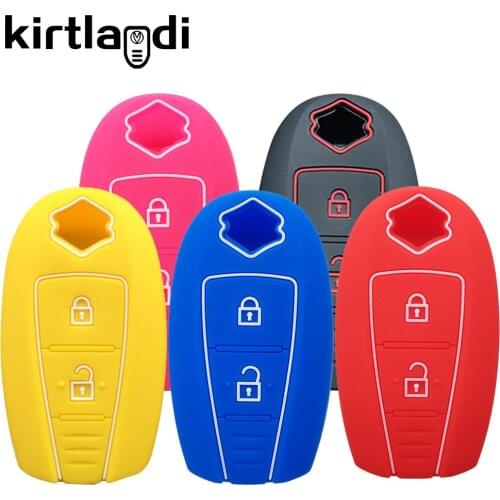2021 Silicone Car Key Holder Keychain Accessories for Suzuki Vitara Sport SX4 Swift Grand Vitara SCORSS Key Cover Case Protector