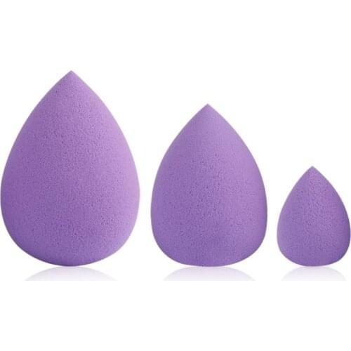 3PCS Water Drop Shape Puff Wet Dry Puff Makeup Soft Cute Sponge Tools Foundation BB/CC Cream Concealer Blending Skin Care Tools