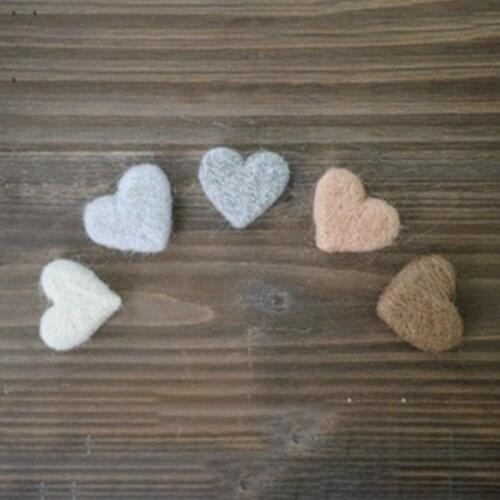 5/6/9Pcs DIY Handmade Baby Felt Love Heart Stars Ornaments Home Party Decoration
