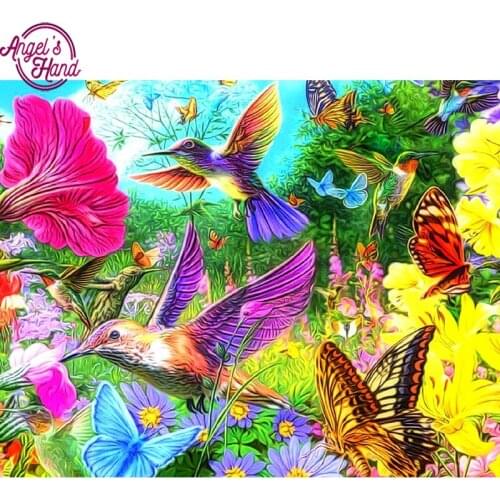 5d diy Diamond embroidery birds&butterfly diamond painting Cross Stitch full square drill Rhinestone mosaic decoration