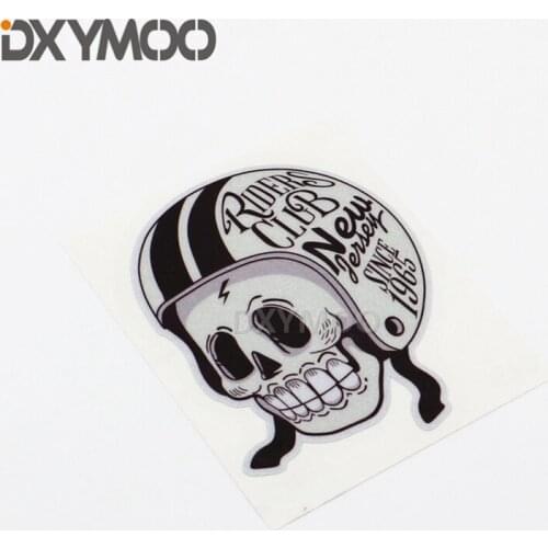 Car Styling Vinyl Decal Skull Helmet Rider Club Since 1965 Motocross Bike Sticker Bumper