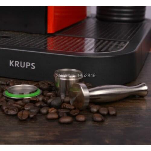 Free shipping Factory outlet DI Stainless Steel Metal Nespresso Machine Compatible Capsule Refillable Reusable