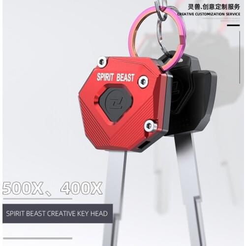 Motorcycle SPIRIT BEAST CNC Key Case Shell Cover for ZF400GY ZF500GY Honda Suzuki Yamaha Benelli Vespa Piaggio peugeot