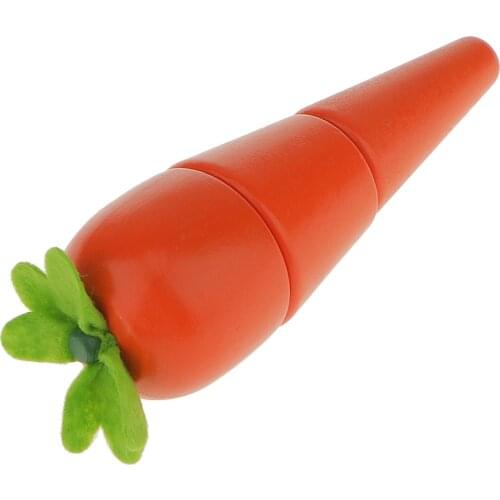 Wooden Magnet Connected Fruits/Vegetables Kid Kitchen Cutting Pretend Play Toys