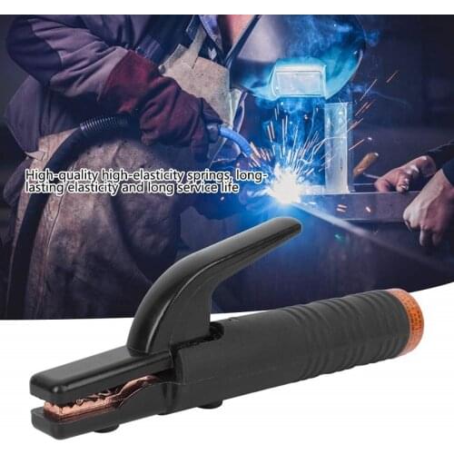 800A Welding Electrode Holder Copper Brass Clamp Rod Handle Tool Accessories Non-slip Handle Clamp Tool Tongs