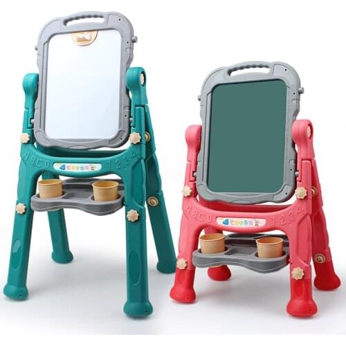 Childrens educational toys Kids Drawing Board Magnetic Double-sided Writing Board Baby Graffiti Erasable easel 360 degree flip