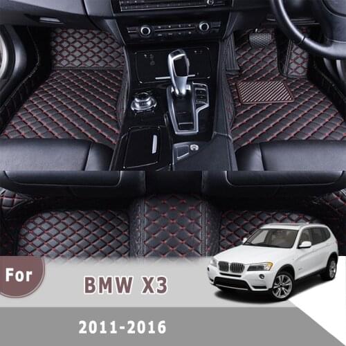 RHD Carpets For BMW X3 2016 2015 2014 2013 2012 2011 Car Floor Mats Auto Interior Accessories Automobiles Covers