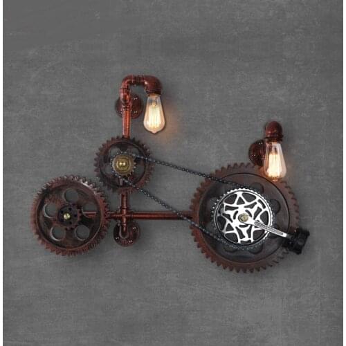 Loft industrial wind wall lamp corridor living room gear decorative water pipes lamps and lanterns bedroom retro ZA621 ZL211 YM