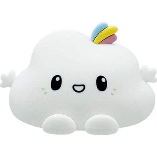 Cute Cloud Night Light 7 Color Changing Portable Baby Bedroom Decoration Lamp Sleep Nightlight for Kids Newborn Toddler