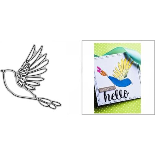 New 2021 Flying Bird Animal Metal Cutting Dies for DIY Scrapbooking Paper and Card Making Decorative Embossing Craft No Stamps