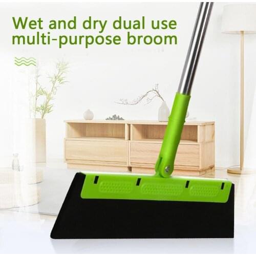 Wiper Broom For Wash Floor Dual Use Of Dry And Wet Multi-purpose 180 Degree Adjustment Retractable Length No Deformation Hand