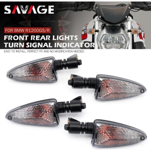 For BMW R1200R 07-14, R1200 GS 04-12, R1200GS LC 15-16 Motocycle Front Rear Blinker Turn Signal Light Indicator Lamp