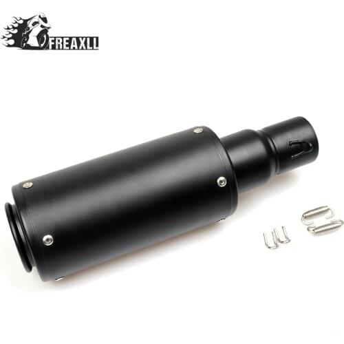 Universal 36-51MM Motorcycle Exhaust Pipe With Muffler Moto Bike Pot Escape For Kawasaki Ninja 1000 ZX-10R Z 300 ABS Ninja