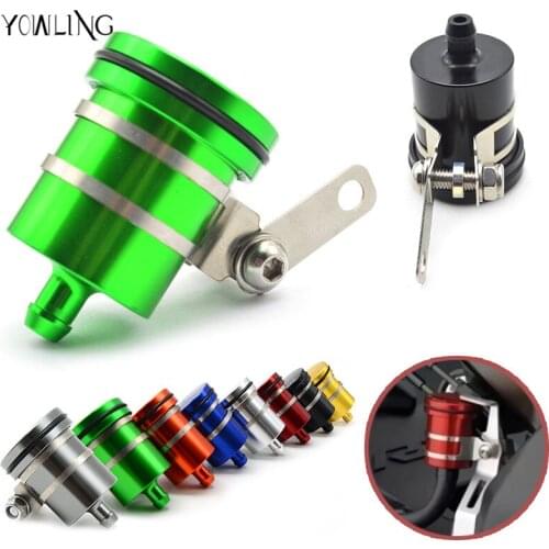 Universal Motorcycle Brake Fluid Reservoir Clutch Tank Oil Fluid Cup For Kawasaki Z1000 Ninja ZX-6R GTR1400 Ninja 300 KX250F
