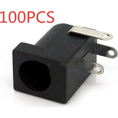 100pcs Ordinary DC005-2.1 DC power socket DC-005 5.5*2.0mm DC2.0 round pin