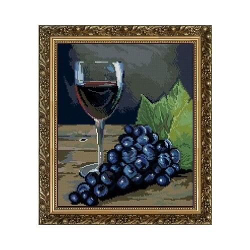 11/14/16/18/27/22/25ct Lovely Hot Sell Counted Cross Stitch Kit Grape and Wine Beer Fruit Food