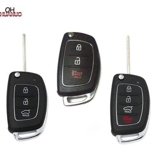 2+1/3 Button 4 Button Car Key Shell Blank For Hyundai I40/IX45 Remote Fob Key Case