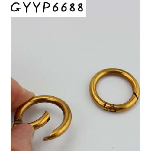 30pcs Inside 25mm Old gold Snap Clip Trigger Spring Ring for Making Purse Bag Handbag Handle Connector