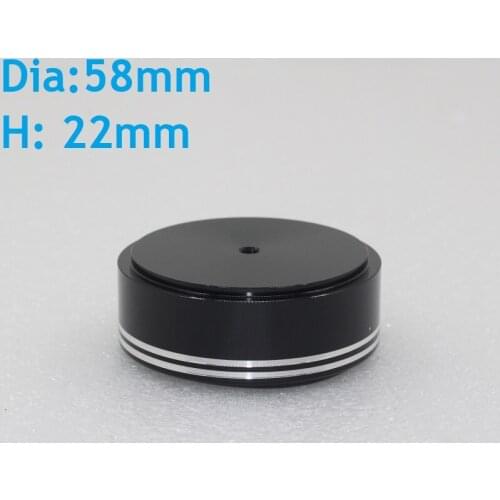 All Aluminum Alloy Audio Power Amplifier Silver Ring Machine Feet Nail Pads Tripod Shock Absorbers Shock Absorption Dia 44 58