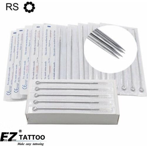 50PCS 14RS Hot Wholesale Pre-Made Sterilized Top Quality Sterilized Tattoo Needles Shader for Tattoo Ink Tips free shipping