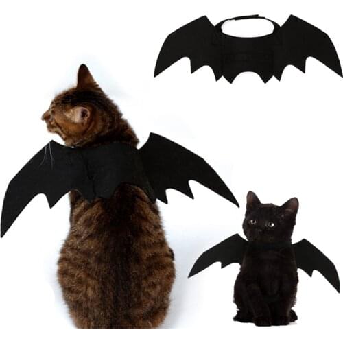 Halloween Cat Accessories Decorations Cat Harness Halloween Cat Harness Cute Small Pet Cat Bat Wing Halloween Cat Wings