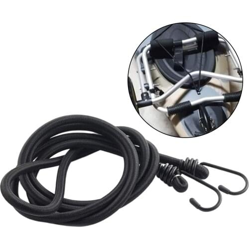 Car Luggage Bungee Cords Motorcycle Strap Latex Tension Belts Strong Elastic Tie Down with Metal Two Hooks