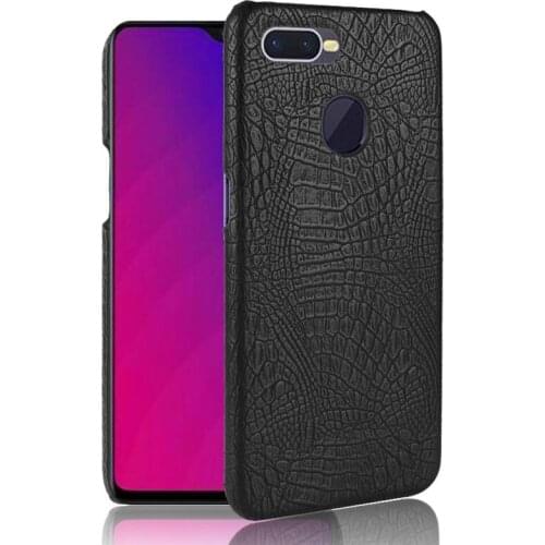 Oppo F9 Case Crocodile pattern Soft PU Surface with Back Cover Hard Phone Case for Oppo F9 Phone Shell Protective Cases