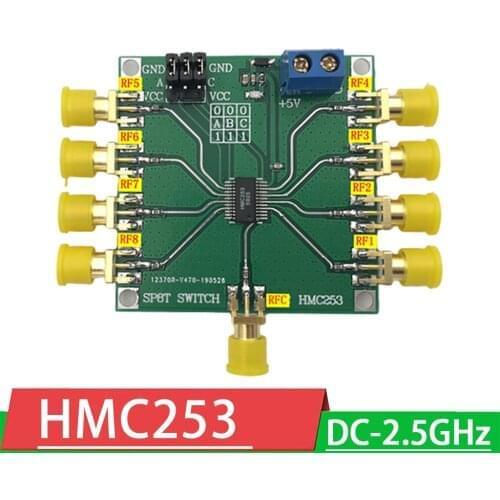 HMC253 DC-2.5GHz RF single-pole eight-throw switch RF MMIC SP8T NON-Reflective switch Antenna Channel selection FOR Ham Radio