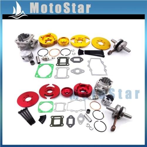 44mm Big Bore Kit Cylinder Assy Shaft Piston For 47cc 49cc 2 Stroke Minimoto Mini Dirt Kids ATV Quad Pocket Bike