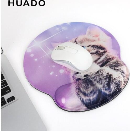 Mouse Pad with Wrist Rest Support Comfortable Soft Sponge Non Slip Rubber Bottom Hand Pad for Office/Work/Gamer