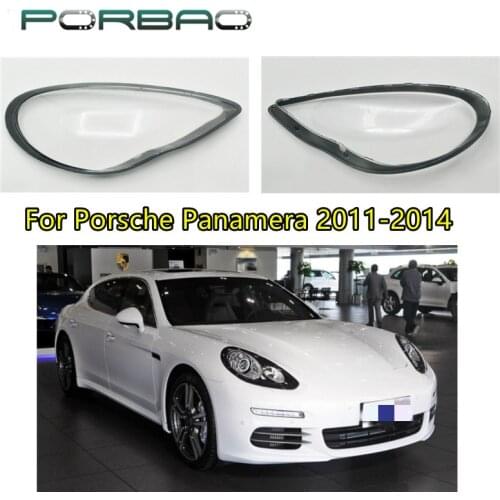 For Porsche Panamera 2011-2014 Car Headlight Cover Lens Glass Shell Front Headlamp Car Accessories