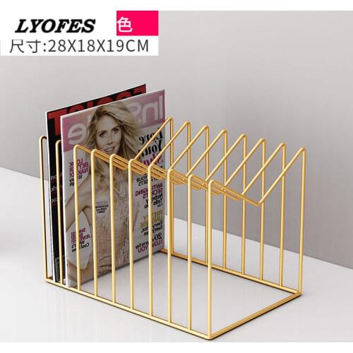 Pentagram Metal Bookend Creative Star Book Standing Document File Desktop Manager Bookshelf Stand