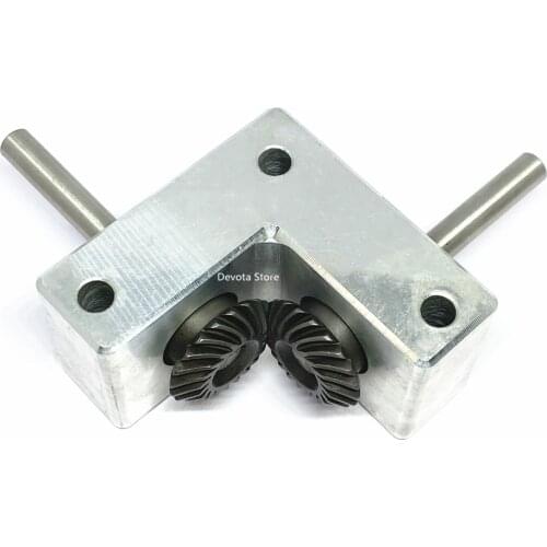 Micro Spiral Bevel Gearbox 6MM Shaft 90-Degree Angle device Model gear Aluminum alloy parts