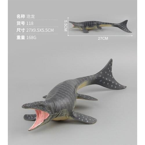 27CM 1PC Mosasaur Dinosaurs Simulation Animal Models Ornaments Kids Toys Gifts Collections DIY