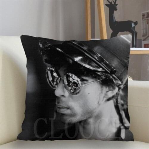 Custom Pillowcover Prince Rogers Nelson Pillow Case for Home Sofa Car Decor Celebrities Cushion Cover Printed Pillowcase