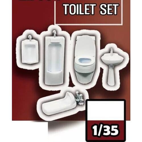 New Unassembled 1/35 Old toilet Set Resin Figure Unpainted Model Kit