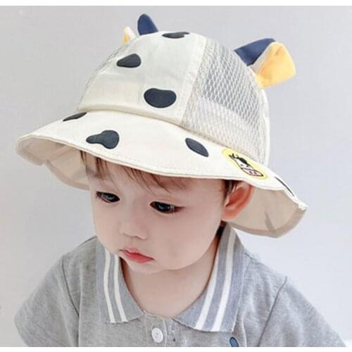 Baby Cute Hat Summer Breathable Mesh Boys Girls Bucket Hat Infant Toddler Sun Beach Sunshade Cute Breathable Cap