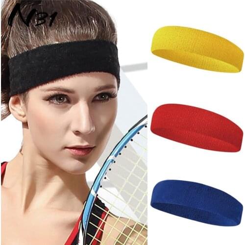 Outdoor Sports Towel Headband with Breathable Sweat Headwear for Women Men Absorbing Perspiration Solid Color Headdressing