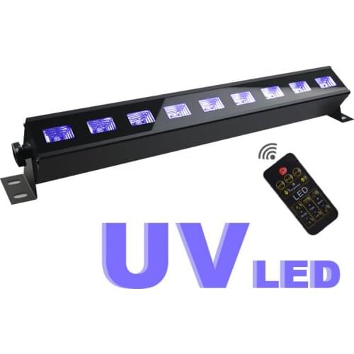 Remote Control UV Violet 9Led Bar Laser Projection Lighting Party Club Disco Light For Christmas Indoor Stage Effect Lights